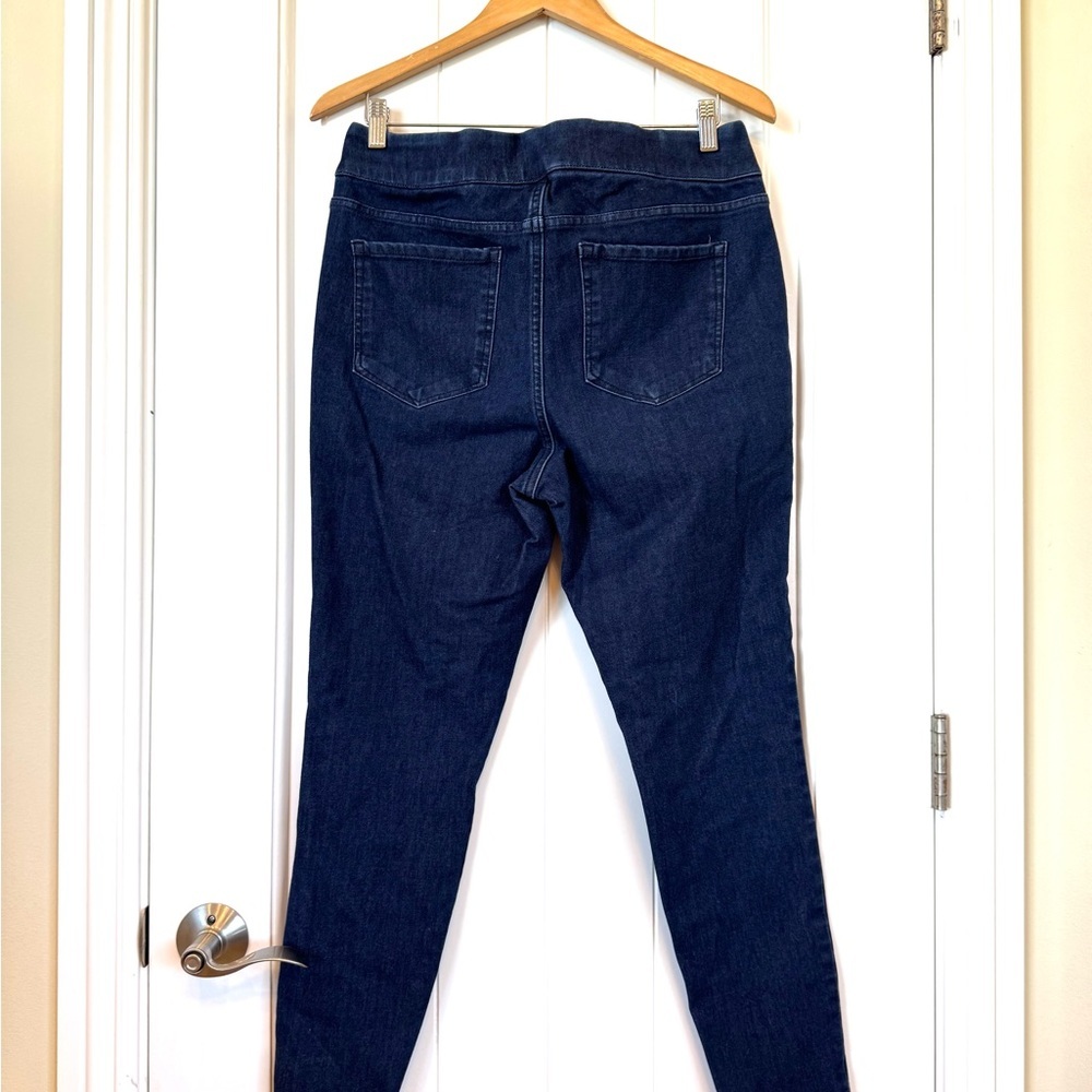 π 6/$60 Lane Bryant Size 14 Jeggings Skinny Back Pocket Medium Wash Heavy Weight - Picture 2 of 8